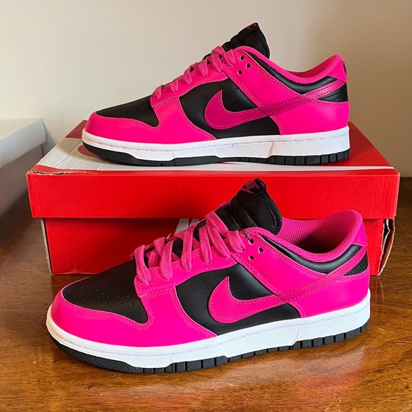 NIKE Women’s Dunk Low Fierce Pink Sneakers - Picture 10 of 10